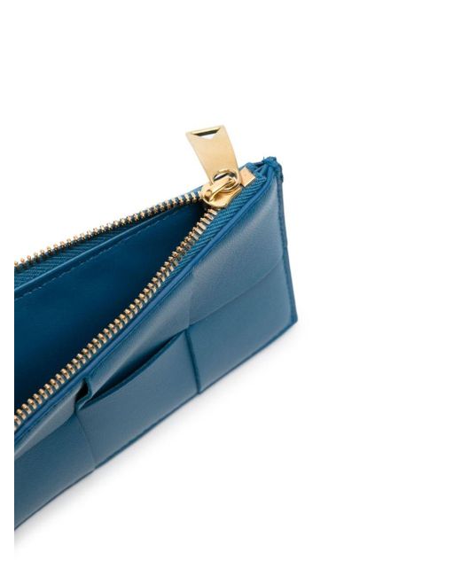 Bottega Veneta Blue Zippered Cassette Card Holder Accessories