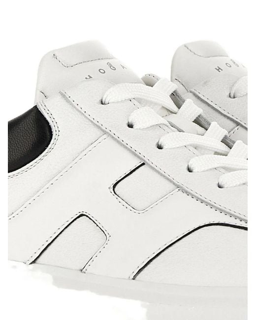Hogan White Sneakers H-Stripes for men