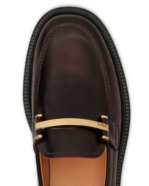 Tod's Black Calfskin Loafer