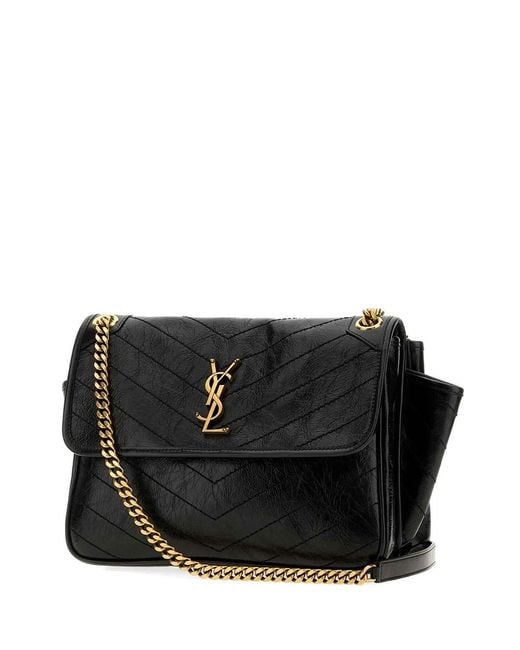 Saint Laurent Black Niki Tripouch Bag