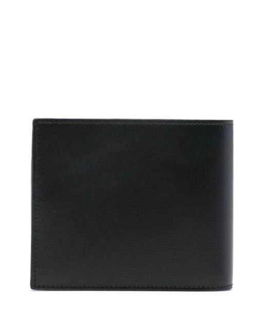 Ferragamo Black Debossed-Logo Leather Wallet for men
