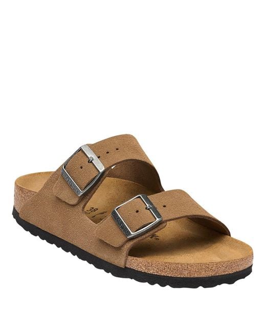 Birkenstock Brown Arizona Suede Leather Sandals