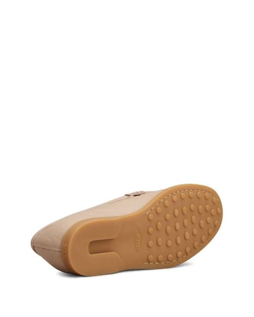 Tod's Brown Leather Loafers