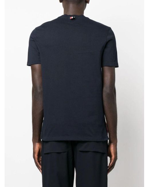 Thom Browne Blue Hector Patch T-Shirt for men