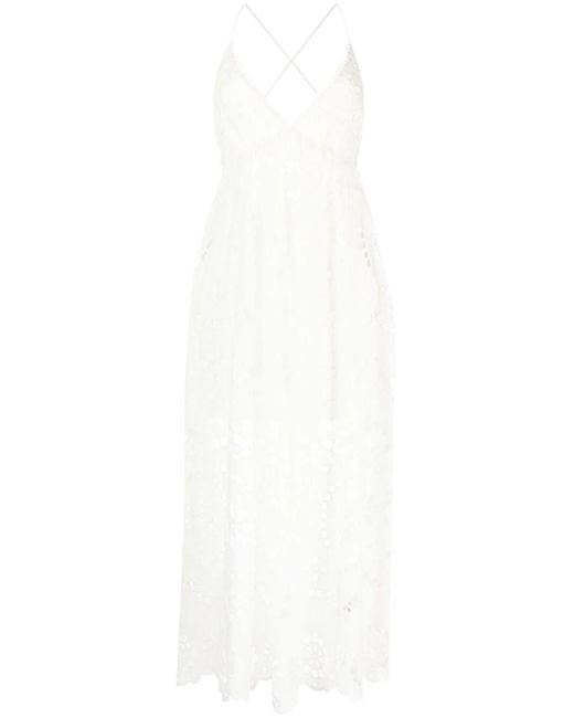 Zimmermann White Lace Long Dress Clothing