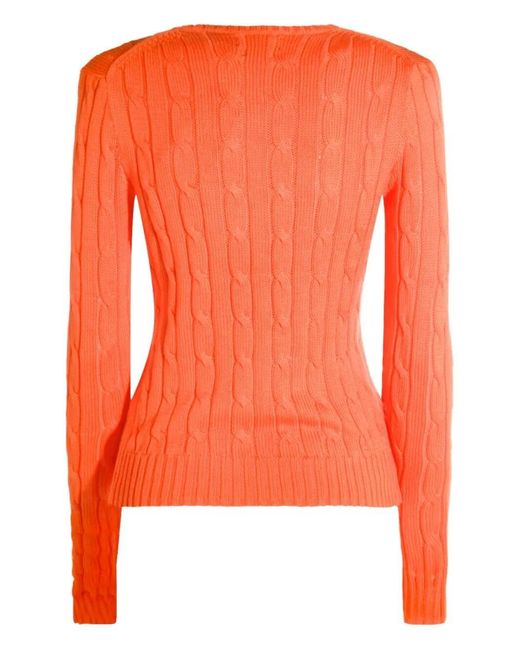 Polo Ralph Lauren Orange Cable-Knit Sweater