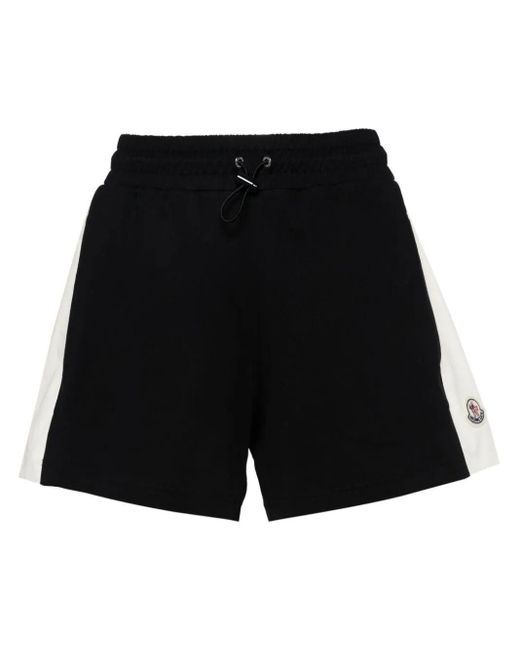 Moncler Black Jersey Shorts