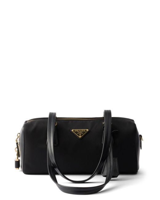 ショルダーバッグ・ポシェット PRADA RE-NYLON AND LEATHER MEDIUM TOP-HANDLE BAG Prada Re-Nylon and Leather Medium Top Handle Bag | Saks