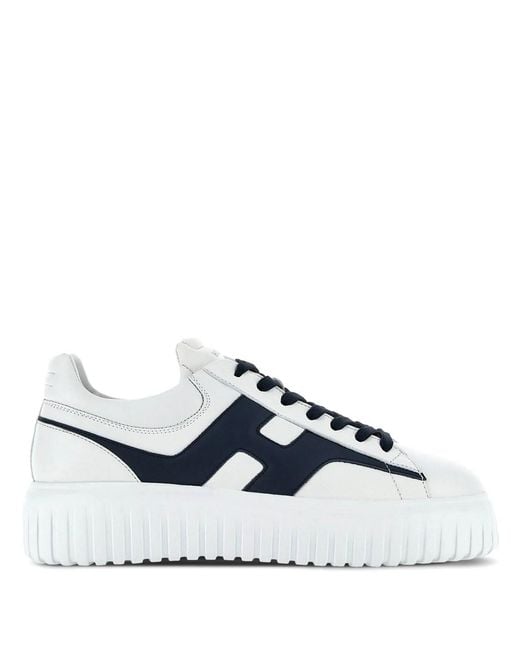 Hogan Blue Sneakers H-Stripes for men