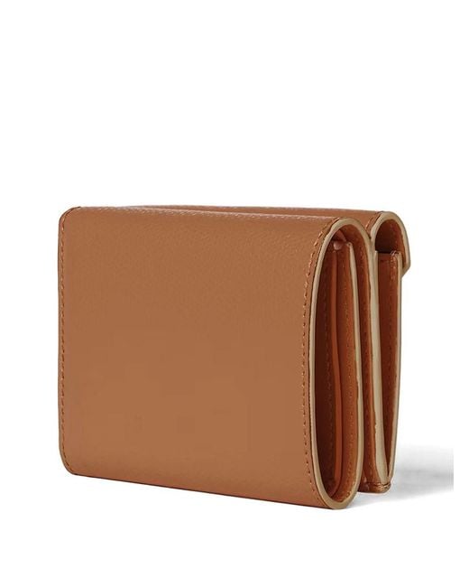Fendi Brown F-Diamond Trifold Wallet