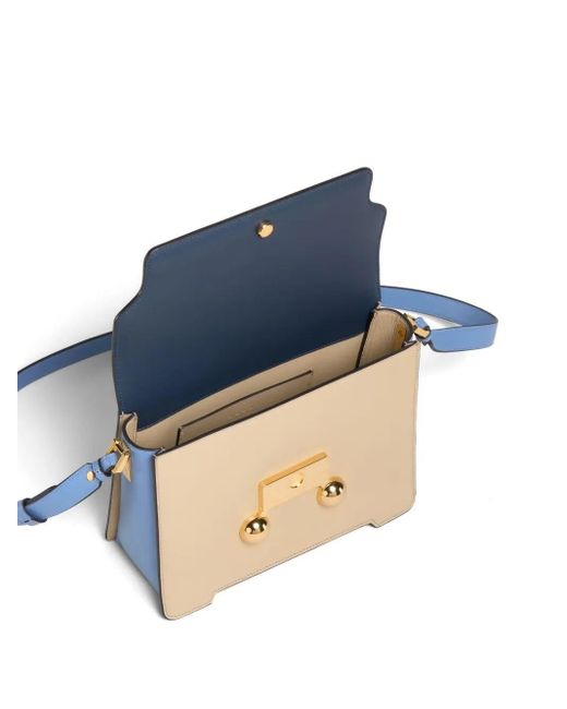 Marni Blue Medium Leather Shoulder Handbag