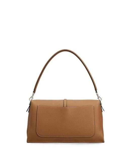 Tod's Metallic Small Leather Flap T Timeless Bag