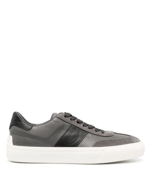 Tod's Gray Panelled Low-top Sneakers for men