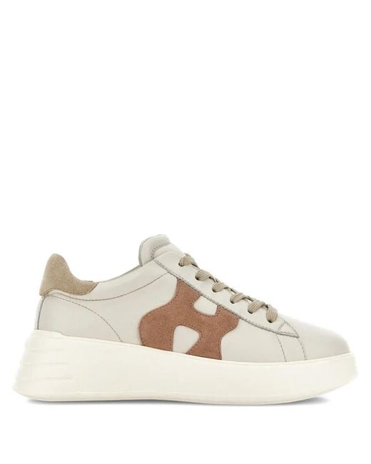 Hogan Natural Leather Sneakers