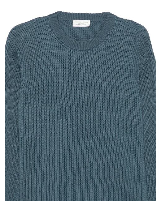 Roberto Collina Blue Crewneck Sweater for men