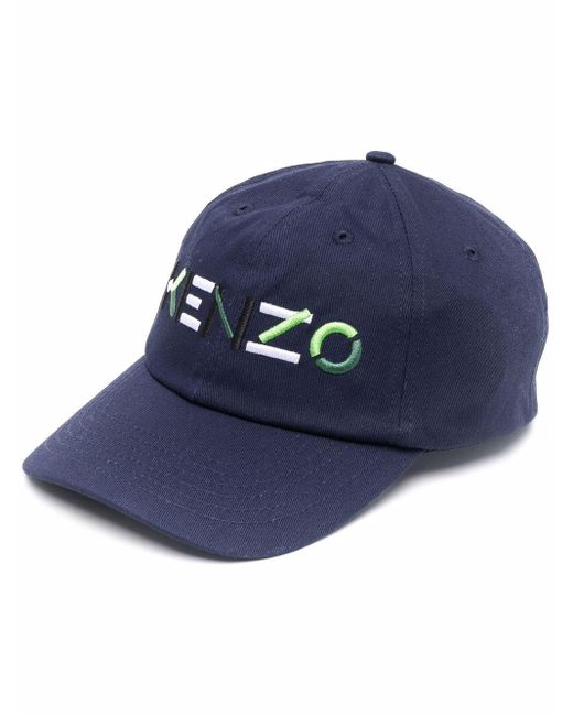 KENZO Cotton Cappello Logo in Blue for Men | Lyst