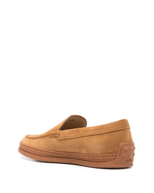 Tod's Brown Suede Leather Slip On for men