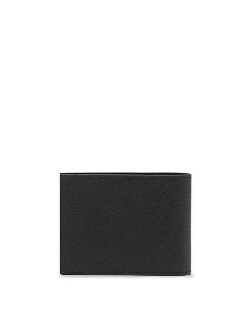 Ferragamo Black Micro Gancio Leather Wallet for men