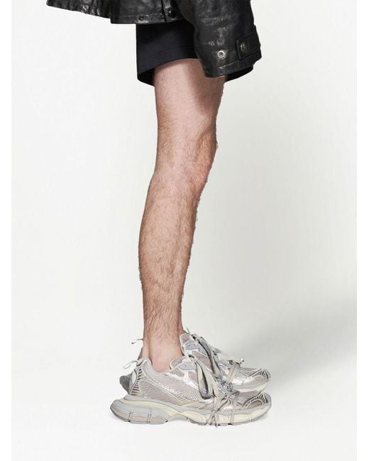 Balenciaga White Worn-Out Effect Mesh 3Xl Sneakers for men