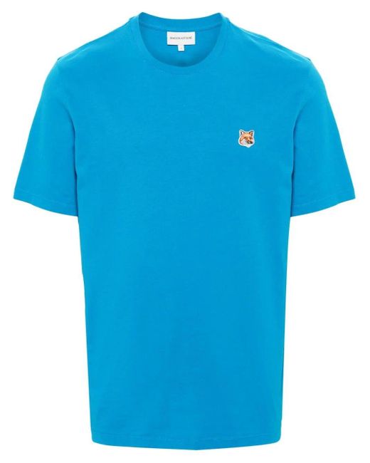 Maison Kitsuné Blue Fox Head T-Shirt for men