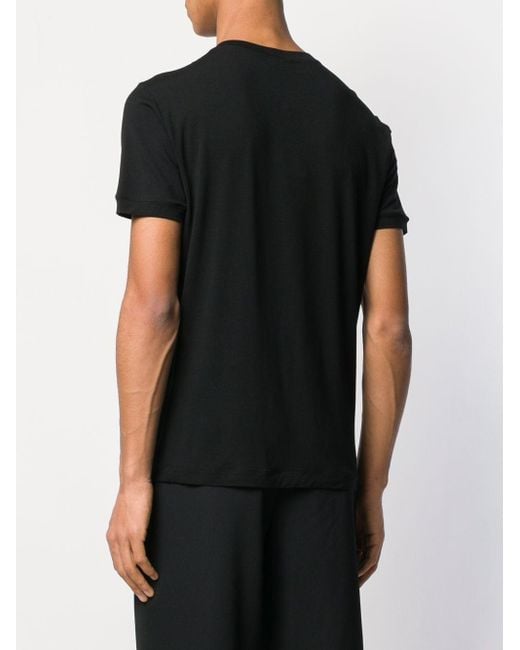 Giorgio Armani Black Slim Fit T-Shirt for men