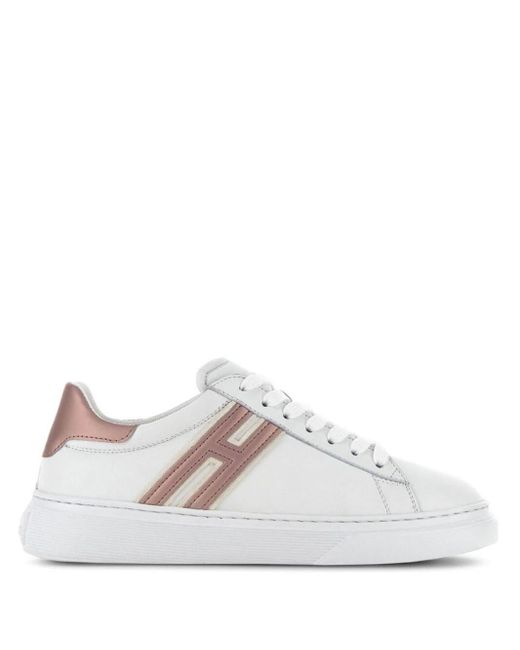 Hogan White H365 Leather Sneakers