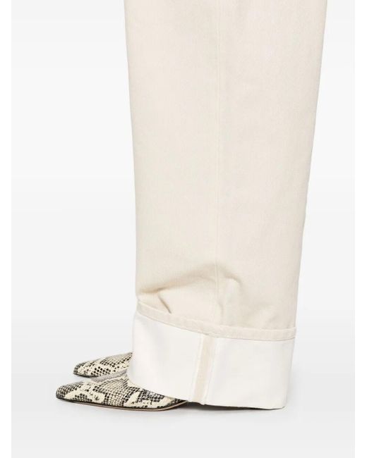 Bottega Veneta White Denim Cotton Jeans