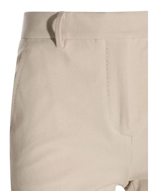 Incotex Natural Cotton Blend Tapered Pants