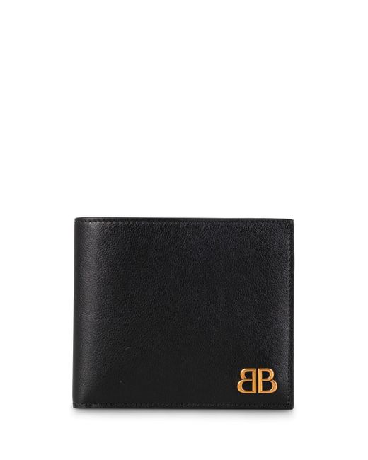 Balenciaga Black Monaco Square Wallet Accessories for men