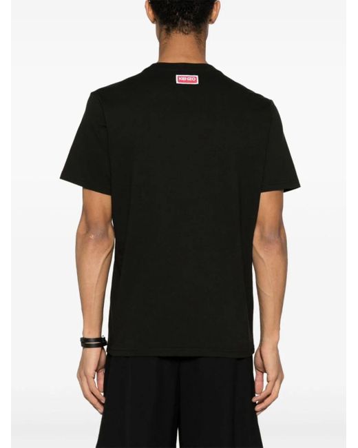 KENZO Black Cotton T-shirt for men
