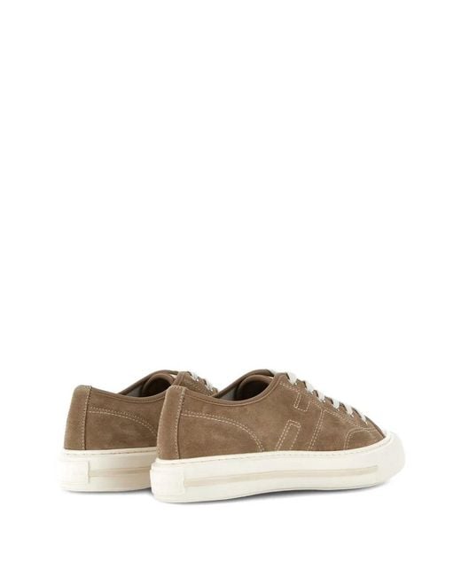 Hogan Brown Lace Up Sneakers for men