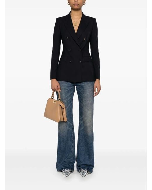 Tagliatore Blue Paris Double-Breasted Wool Blazer