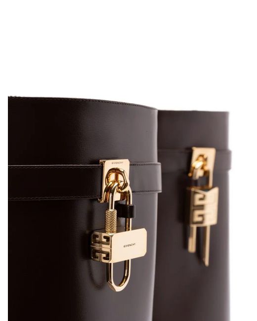 Givenchy Brown Shark Lock Boot