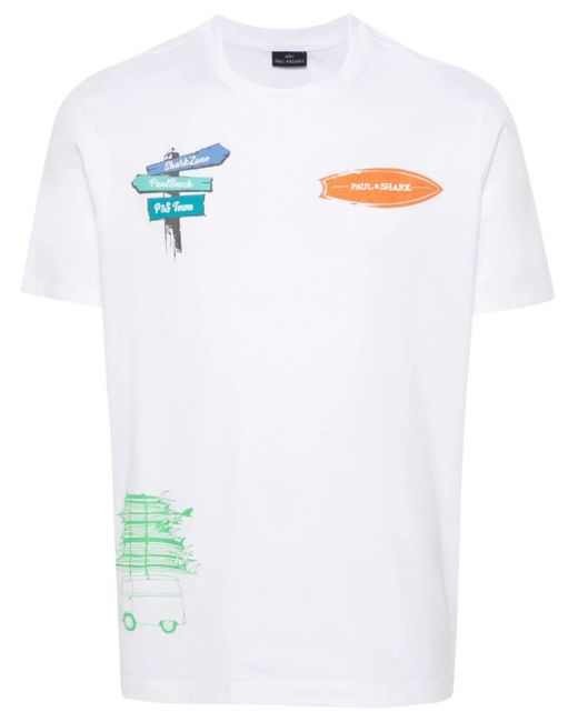 Paul & Shark White T-Shirt for men