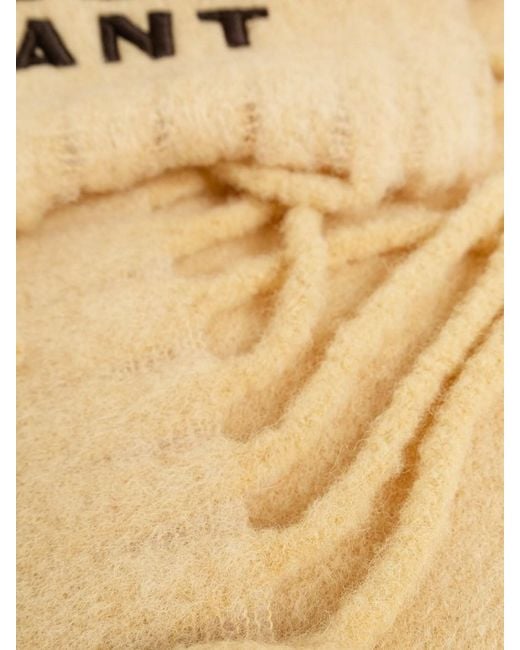 Isabel Marant Natural Firny Wool Scarf
