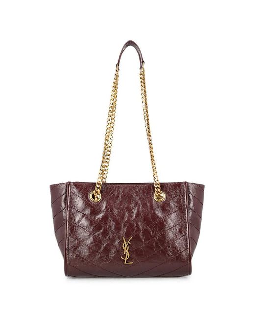 Saint Laurent Purple Niki Small Shopping