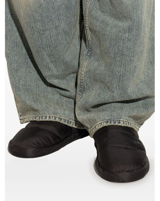 Balenciaga Black Alaska Slipper for men