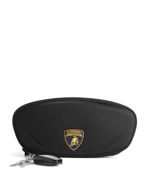 Balenciaga Black Automobili Lamborghini Clutch With Charms Bags for men