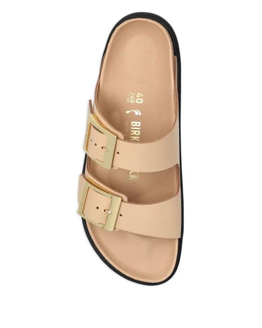 Birkenstock White Arizona Db Shine New, Natural Leather