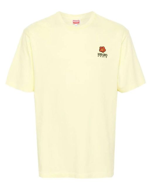 KENZO Yellow Boke Flower Crest T-Shirt for men