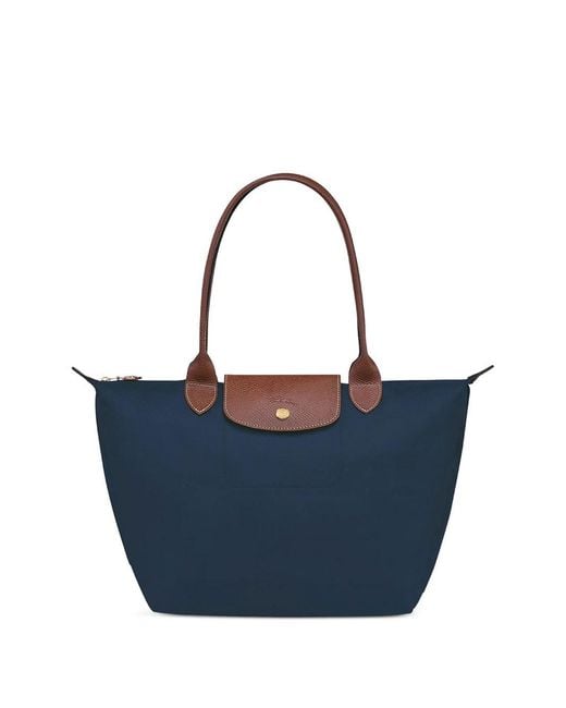 Longchamp Blue Shoulder Bag M Le Pliage Original