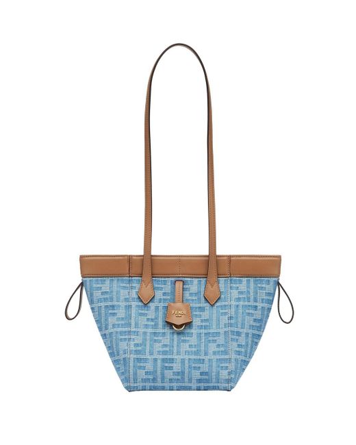 Fendi Origami Denim Ff Bags in Blue | Lyst