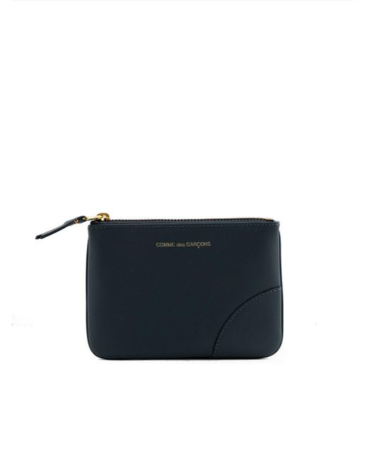 Comme des Garçons Blue Classic Leather Wallet