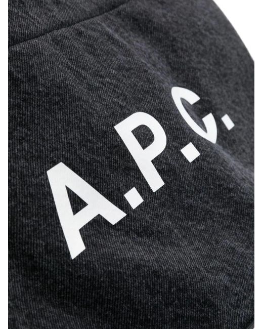 A.P.C. Black Axel Tote Bags