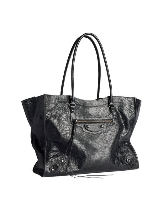 Balenciaga Black Le City Tote Bag Medium