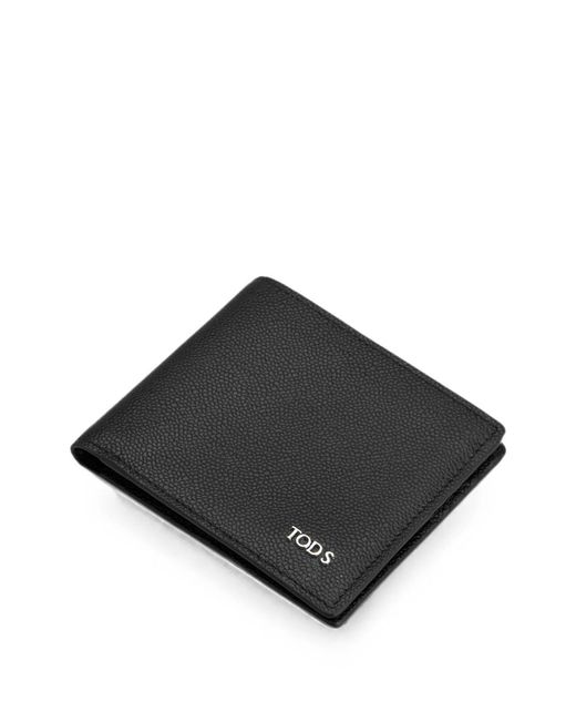 Tod's Black Bi-Fold Leather Wallet for men