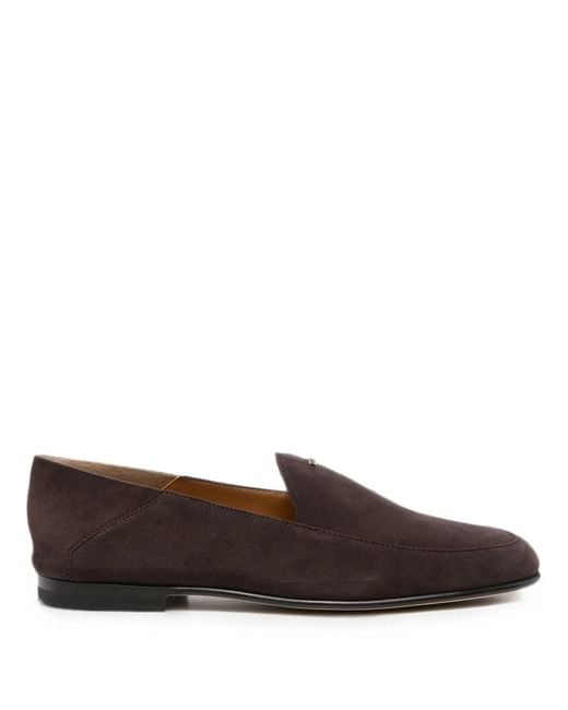 Tod's Brown Suede Leather Loafer Clog