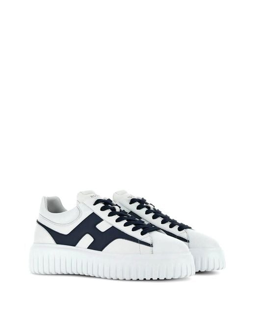 Hogan Blue Sneakers H-Stripes for men