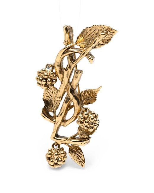 Saint Laurent Metallic Broche Mures
