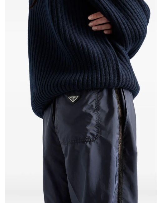 Prada Blue Lightweight Re-Nylon Pants